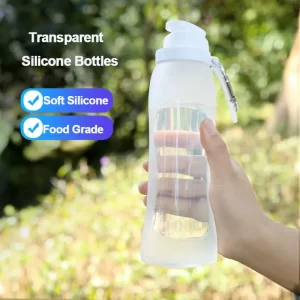 transparent silicone bottles for outdoor